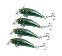 Durable ABS Minnow Bait Painting Sinking Hard Bait Artificial Minnow Lure Slow Sinking Artificial Fishing Lures for Various Fish Species