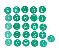 Durable ABS Numbered Beehive Tags with Small Hole for Beekeeping in Garden and Farm Animal Husbandry (Green Letter Sign)