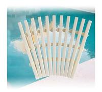 Durable ABS Plastic Swimming Pool Drainage Overflow Grate Cover - 10pcs 18x100CM Water Drain Covers for Indoor/Outdoor Efficient Floor Drainage Solutions