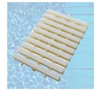 Durable ABS Pool Drain Cover - Set of 6 20 x 100 cm Interlocking Overflow Grate for High Flow Indoor/Outdoor Pool Drainage Solutions