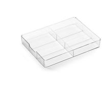 Durable Acrylic Food-Safe Plastic Draw Organiser Storage Divider | Crystal Clear