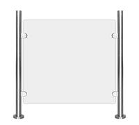 Durable Acrylic Safety Swing Gate - Metal Supermarket Entrance & Office Building Gate for Warehouse Library & Store (80x70cm) - Secure & Reliable Access Control