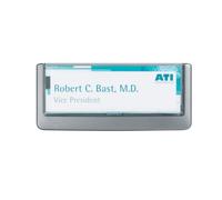Durable Adhesive Click Sign Wall Mounted Door Sign Holder, 149x52mm, Grey