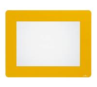 Durable Adhesive Non Slip Floor Frame Safety Label Holder | 10 Pack | A4 Yellow