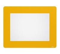 Durable Adhesive Non Slip Floor Frame Safety Label Holder - 10 Pack - A4 Yellow