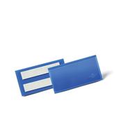Durable 175907 100 x 38 mm Adhesive Document Pouch - Dark Blue (Pack of 50)