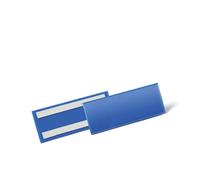 Durable Adhesive Ticket Holder Document Pockets | 50 Pack | 210 x 74mm | Blue