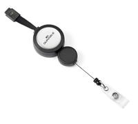 Durable Adjustable Breakaway Lanyard with Badge Reel | 10 Pack | Black
