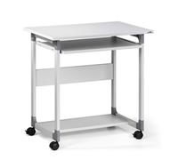 Durable Adjustable Mobile PC Computer Desk Workstation Trolley on Whee