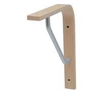 'Durable Aline Corner "Triangle Shelf Brackets Corner Support | 20 x 17 cm, Beech
