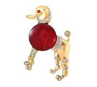 Durable Alloy Dog Brooch Trendy Color Versatile Accessory Suitable for Casual Formal Occasions Poodle Brooch, one size, As described