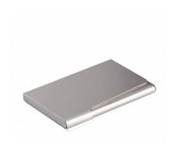Slim Recycled Aluminium Business Card Holder RFID - for 20 Cards - Metal Durable Silver 1 Pack