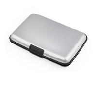 Durable Aluminium Construction Wallet Credit Card Holder RFID Blocking (Silver)