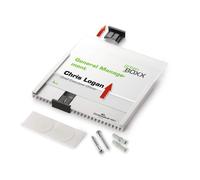 Durable Aluminium Doorplate Info Sign 149X148.5Mm - 480223