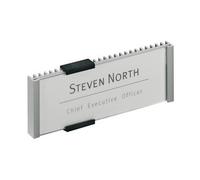 Durable Aluminium Doorplate Info Sign 149X52.5Mm - 480023