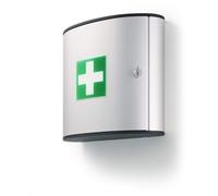 Durable Aluminium Fist Aid Lock Box with Wall Fixings - 2 Compartments