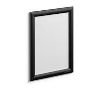 Durable Aluminium Snap Frame A4 - Black - Pack of 1 - Wall Mounted Via Self-Adhesive Pads or Screw Set - for Displaying Menus, Posters, Safety Info, etc.