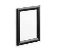 Durable A5 Aluminium Snap Frames - Wall Mounted Via Self-Adhesive Pads or Screw Set - Black - Pack of 1 - Optimal for Displaying Menus, Sales Events, etc