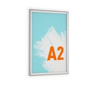 Durable Aluminium Snap Frame Retail Clip Poster Holder Notice Board - A2 Silver Durable Silver 1 Pack