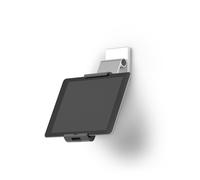 Durable Aluminium Tablet Holder Ipad Wall Mount - Lockable & Rotatable, Silver