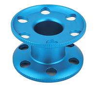 Durable Aluminum Alloy Diving Finger Spool, Lightweight Underwater Reel for Scuba and Snorkeling, Empty Line Spool with Large Center Hole for Glove Use, Cave and Technical Diving A (Blue)