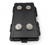 Durable and Strong Magnetic Stash Safe Box, Hidden Storage Box, Car underbody Magnetic Stash/Storage Box, Hiding Keys, Valuables, Cash Stash Box (Black, Large)