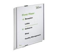 Durable 4808/23 Information Sign for Door and Wall, Silver