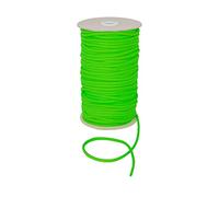 Durable Anorak Braided Cord - 4mm Wide Polyester Drawstring Cord Laces Hoodie String Jogger string clothing cord lace tying lanyard rope craft project by Discount Fabrics LTD (Flo Green,10m)