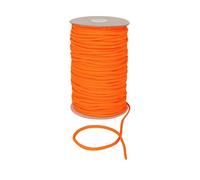 Durable Anorak Braided Cord - 4mm Wide Polyester Drawstring Cord Laces Hoodie String Jogger string clothing cord lace tying lanyard rope craft project (Flo Orange,25)-Craft Queen LTD