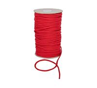Durable Anorak Braided Cord - 4mm Wide Polyester Drawstring Cord Laces Hoodie String Jogger string clothing cord lace tying lanyard rope craft project by Discount Fabrics LTD (Red,5m)