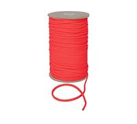 Durable Anorak Braided Cord - 4mm Wide Polyester Drawstring Cord Laces Hoodie String Jogger string clothing cord lace tying lanyard rope craft project by Discount Fabrics LTD (Flo Pink,5m)