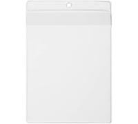 Durable Anti-Tear Plastic Wallet with Hanging Hole A4, Pack of 10 | Clear Document Holder with Top Opening, For Labelling Racking and Shelving, Anti-Glare, Protective Flap, Made in Germany