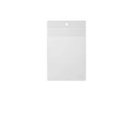 Durable A6 Clear Anti-Tear Plastic Wallets with Hanging Hole - German Made Top Opening Poly Pockets for Lanyards and Racking - 10 Pack