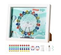 Durable Baby Teeth Keepsake Box - Long-Lasting Baby Tooth Box Organizer | Reusable Teeth Fairy Display, Photo Frame Design First Tooth Storage for Baby Birthday and Shower Gift, Boys and Girls