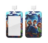 Durable Badge Holder for Professionals Scooby Doo and Superheroes Badge Holder Adjustable ID Card Holders for Workplace Events Secure Clip with Clear Visibility