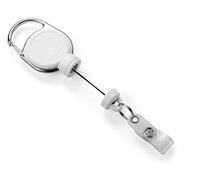 Durable EXTRA STRONG Badge Reel White