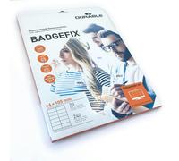 Durable 836302 Badgefix Self-Adhesive Name Tag, 46 x 105 mm, White, 240 Pieces