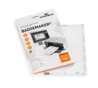 Durable Badgemaker Printable Name Badge Inserts, 180 Cards, 90x60mm