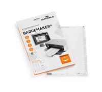 Durable BADGEMAKER Inserts 54 x 90 mm - Pack of 200 Inserts - White Durable White