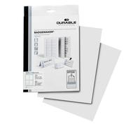 Durable BADGEMAKER Inserts A6 - Pack of 80 Inserts | Printable Name Badge Inserts | Create Professional Badges In Minutes Durable Multicolor
