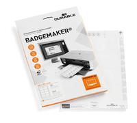 Durable Badgemaker Printable Name Badge Inserts - 160 Cards - 60X90mm