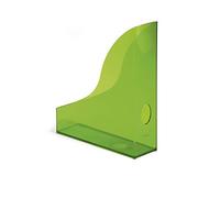 Durable Basic Magazine Rack, Transparent Green, Pack of 6, Ideal for holding Magazines, Documents, Brochures, etc. Up to A4 format