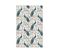 Durable Beach Towel Peacock Flower Shower Towels Absorbent Swim Towel For Camping Yoga Men 80X130Cm