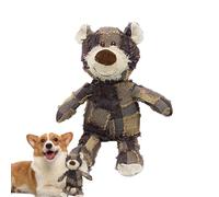 Durable Bear Dog Toys That Don't Break Dog Toys with Bear Cute Squeakers Squeakers Squeakers Plush Dog Toys Interactive, Visaprint Durable J