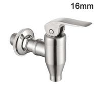Durable Beverage Dispenser Replacement Faucet, Polished Stainless Steel Finish, 16mm