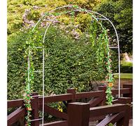 Durable Black Metal Garden Arch TrellisWeatherResistant Support for Climbing Plants Roses & Wedding DecorationsPerfect Outdoor Garden Decor