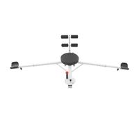 Durable Black Stretching Trainer, Leg Press Equipment for Home and Gym Use, Multifunctional Leg Stretcher with Alloy Frame and Foam Pads for Enhanced Leg Flexibility