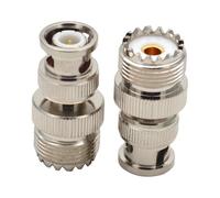 Durable BNC Male UHF SO239 Female RF Coaxial Adapter Reliable RF Converter Head for Engineers and Professionals