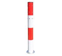 Durable Bollard Post - Steel Pipe Traffic Barrier for Road and Lane Guidance(7.6cm 1pcs)