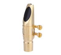 Durable Brass Old Sax 7c Mouthpiece, Fine Processing, Comfortable Feeling, Ideal for Jazz Enthusiasts, Is Equipped with 2 Mouthpieces